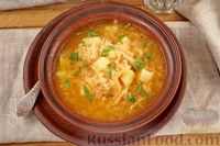 Фото приготовления рецепта: Суп с квашеной капустой, картофелем и булгуром - шаг №13