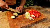 Фото приготовления рецепта: Жареная баранина на сибирском садже с овощами на гарнир - шаг №3