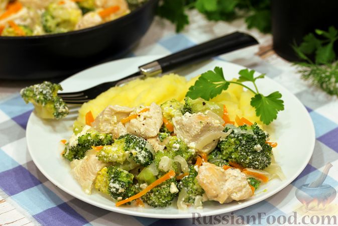 Курица с брокколи – 34 рецепта с фото, готовим Курица с брокколи пошагово, ингредиенты