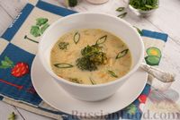 Фото к рецепту: Сырный суп с брокколи и сливками