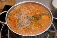 Фото приготовления рецепта: Фасолевый суп с овощами и мятой - шаг №13