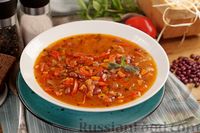 Фото к рецепту: Фасолевый суп с овощами и мятой