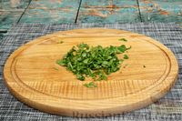 Фото приготовления рецепта: Картофельный салат с тыквой и чечевицей - шаг №10