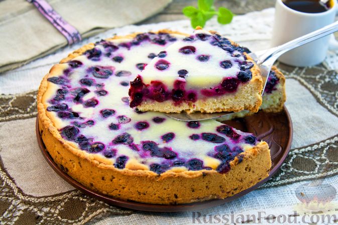 Пирог с черникой — вкусные пошаговые рецепты