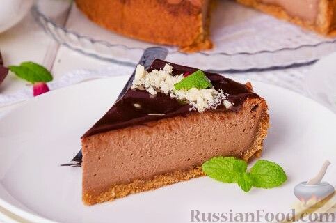 Шоколадно-творожный чизкейк рецепт – Выпечка и десерты. «Еда»
