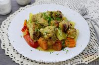 Фото приготовления рецепта: Мясо, запечённое с овощами в пергаменте - шаг №15