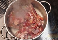 Фото приготовления рецепта: Макароны в сливочном соусе с мидиями и сыром - шаг №10