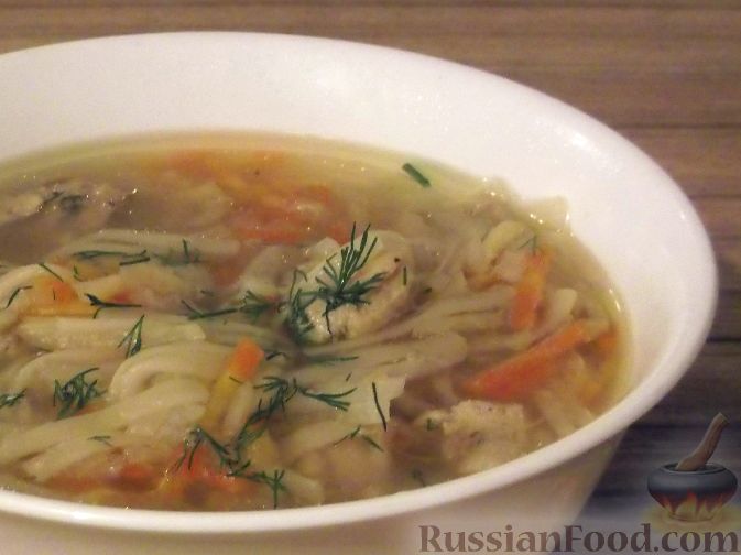 Рецепт Суп из мяса курицы с сельдереем и пряностями