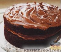 Фото к рецепту: Шоколадный торт с масляным кремом