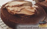Фото приготовления рецепта: Шоколадный торт с масляным кремом - шаг №3