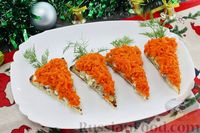 Фото к рецепту: Бутерброды с яйцами, морковью и сельдью