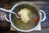 Фото приготовления рецепта: Острый куриный суп со сливками, кукурузой и фасолью - шаг №7