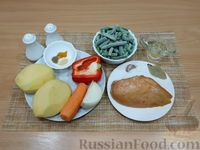 Фото приготовления рецепта: Суп с копчёной курицей и стручковой фасолью - шаг №1