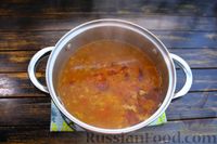 Фото приготовления рецепта: Томатный суп с курицей, кукурузой и рисом - шаг №17