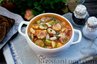 Фото к рецепту: Фасолевый суп с сосисками