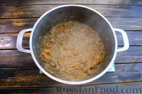 Фото приготовления рецепта: Суп с фаршем, рисом и консервированными помидорами - шаг №8