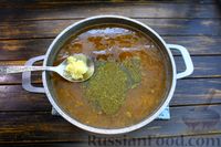Фото приготовления рецепта: Суп с фаршем, рисом и консервированными помидорами - шаг №14