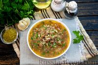 Фото приготовления рецепта: Суп с фаршем, рисом и консервированными помидорами - шаг №18