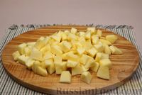 Фото приготовления рецепта: Ленивые пончики на кефире, с яблоками - шаг №5