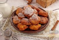 Фото приготовления рецепта: Ленивые пончики на кефире, с яблоками - шаг №10