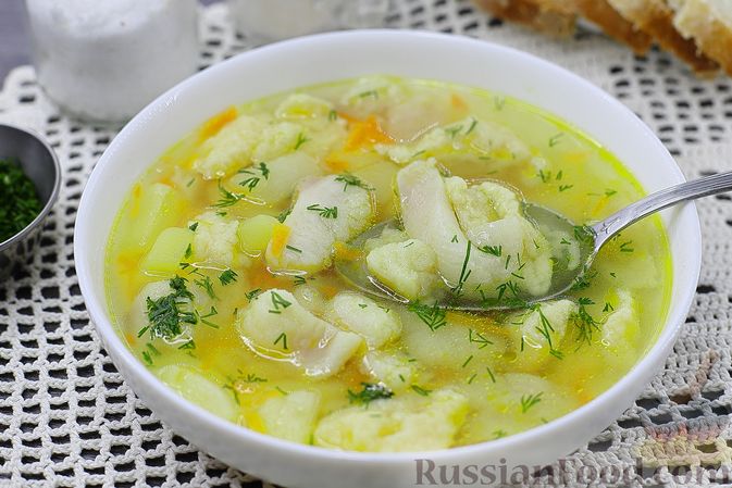Суп из рыбных консервов с пшеном в мультиварке