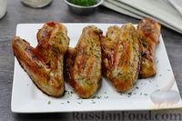 Фото к рецепту: Куриные крылышки, запечённые в соево-лимонном соусе