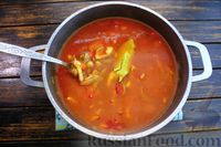 Фото приготовления рецепта: Суп с курицей, нутом и овощами - шаг №19