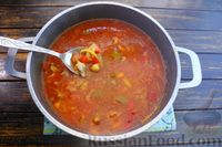Фото приготовления рецепта: Суп с курицей, нутом и овощами - шаг №20