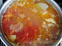 Фото приготовления рецепта: Рассольник с булгуром и маринованными помидорами - шаг №11