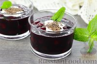Фото к рецепту: Десерт из вишни с красным вином и корицей
