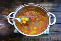 Фото приготовления рецепта: Овощной суп с сырными клёцками - шаг №21