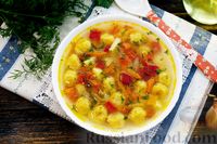Фото приготовления рецепта: Овощной суп с сырными клёцками - шаг №24