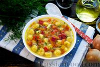 Фото к рецепту: Овощной суп с сырными клёцками