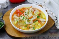 Фото к рецепту: Куриный суп с лапшой и овощами