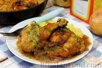 Фото к рецепту: Курица, тушенная в луковом соусе