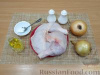 Фото приготовления рецепта: Курица, тушенная в луковом соусе - шаг №1