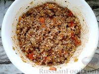 Фото приготовления рецепта: Рисовая запеканка с фаршем и помидорами - шаг №12