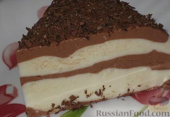 Рецепт Лёгкий шоколадно-творожный десерт.