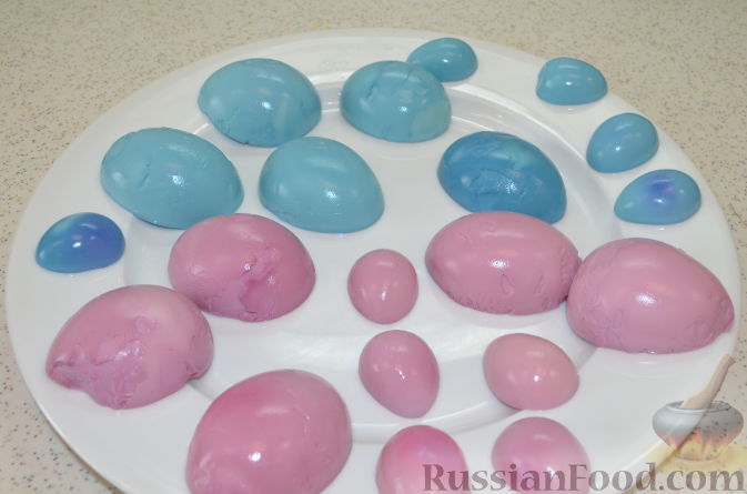 Рецепт Как покрасить яйца (белок вареных яиц)