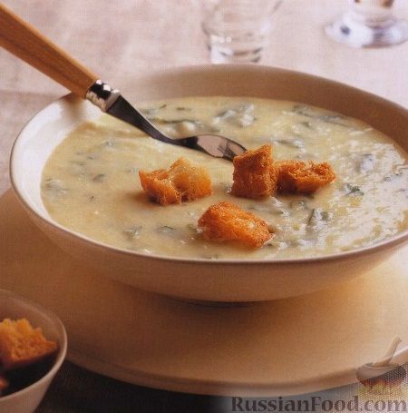 Рецепт Картофельный суп-пюре с рукколой