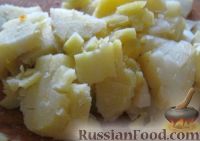 Фото приготовления рецепта: Салат из кальмаров с картофелем и морковью - шаг №5