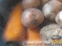 Фото приготовления рецепта: Салат из кальмаров с картофелем и морковью - шаг №1