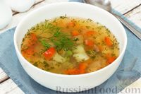 Фото приготовления рецепта: Рыбный суп из минтая с овощами - шаг №13