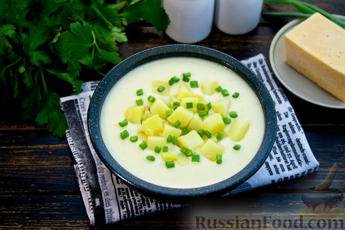 Рецепт: Картофельный суп-пюре с геркулесом