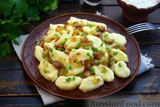 Рецепт: Украинские Галушки с картофелем