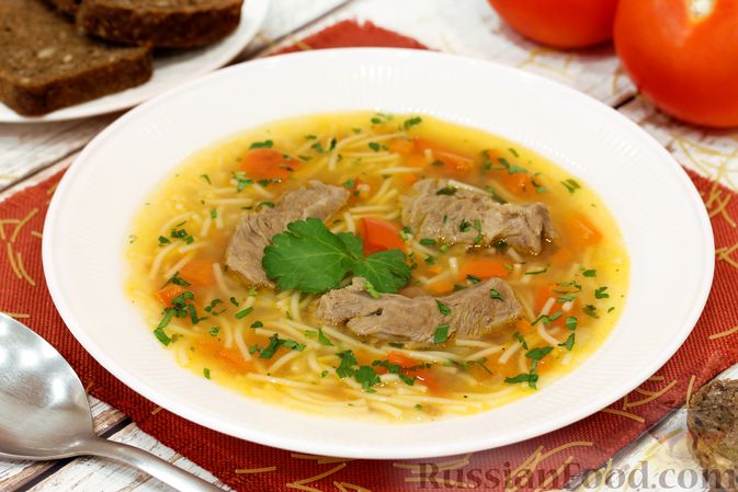 Рецепт приготовления овощного супа с мясом в домашних условиях