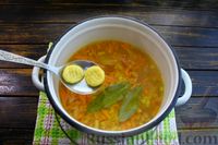 Фото приготовления рецепта: Рисовый суп с сырными клёцками - шаг №15
