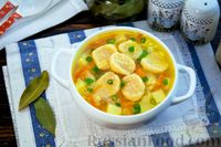 Фото приготовления рецепта: Рисовый суп с сырными клёцками - шаг №18