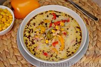 Фото приготовления рецепта: Суп с кукурузой, фасолью и овощами (суккоташ) - шаг №12