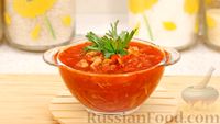 Фото к рецепту: Томатный суп с фасолью